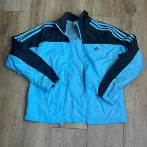 Adidas windbreaker in blue small